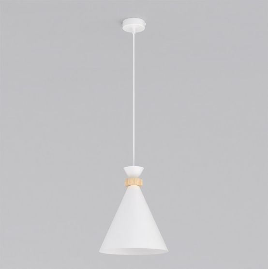 Lampa wisząca ZERO nowoczesna biała E27 15W LED
