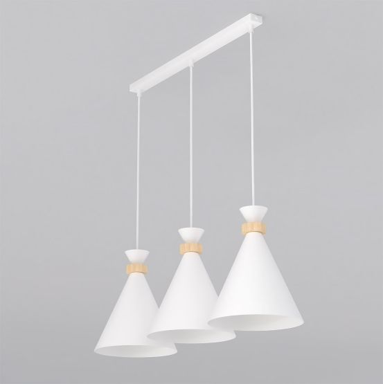 Lampa wisząca ZERO nowoczesna biała E27 15W LED