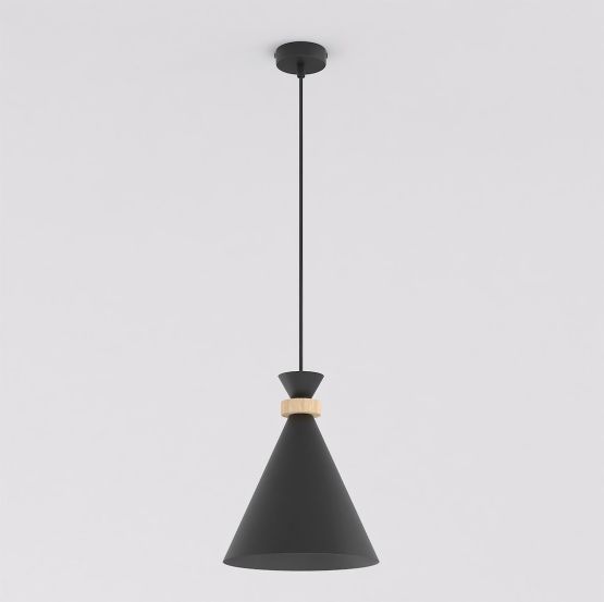 Lampa wisząca ZERO nowoczesna czarna E27 15W LED