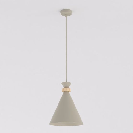 Lampa wisząca ZERO nowoczesna beżowa E27 15W LED