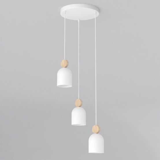 Lampa wisząca MESI nowoczesna biała GU10 8W LED