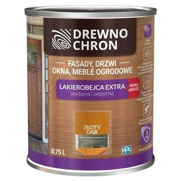 Zestaw Lakierobejca Extra Złoty Dąb 0,75L Drewnochron + Pędzel Włoski 70 mm GRATIS Zestaw Lakierobejca Extra Złoty Dąb 0,75L Drewnochron + Pędzel Włoski 70 mm GRATIS