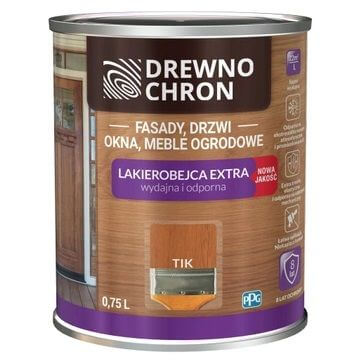 Zestaw Lakierobejca Extra Tik 0,75L Drewnochron + Pędzel Włoski 70 mm GRATIS