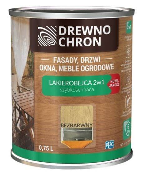 Zestaw Lakierobejca 2w1 Bezbarwny 0.75L Drewnochron + Pędzel Włoski 70 mm GRATIS Zestaw Lakierobejca 2w1 Bezbarwny 0.75L Drewnochron + Pędzel Włoski 70 mm GRATIS