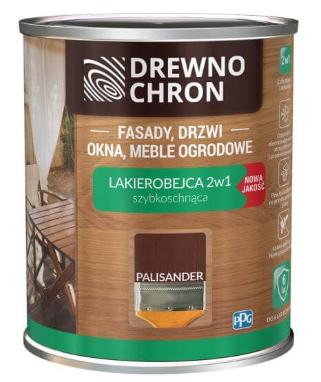 Lakierobejca-2-W-1-Palisander-0,2L-Drewnochron Zestaw Lakierobejca 2 W 1 Palisander 0,2L Drewnochron + Pędzel Włoski 70 mm GRATIS
