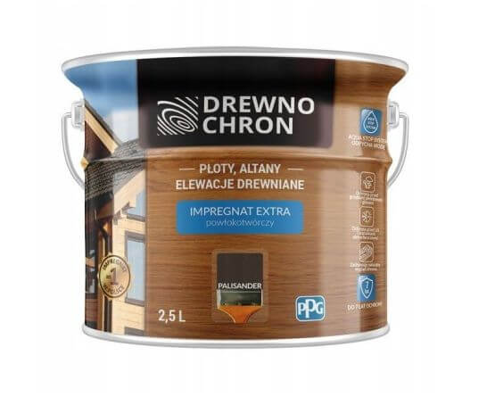 Zestaw Impregnat Extra Powłokotwórczy Palisander 2,5L Drewnochron + Pędzel Włoski 70 mm GRATIS Zestaw Impregnat Extra Powłokotwórczy Palisander 2,5L Drewnochron + Pędzel Włoski 70 mm GRATIS