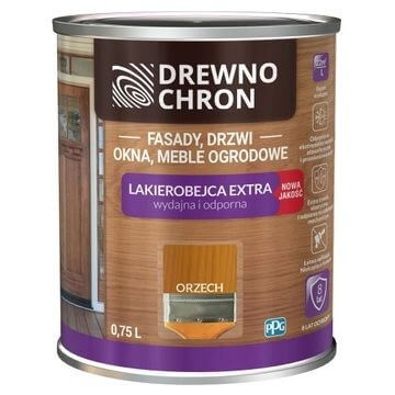 Zestaw Lakierobejca Extra Orzech Jasny 0,75L Drewnochron + Pędzel Włoski 70 mm GRATIS Zestaw Lakierobejca Extra Orzech Jasny 0,75L Drewnochron + Pędzel Włoski 70 mm GRATIS