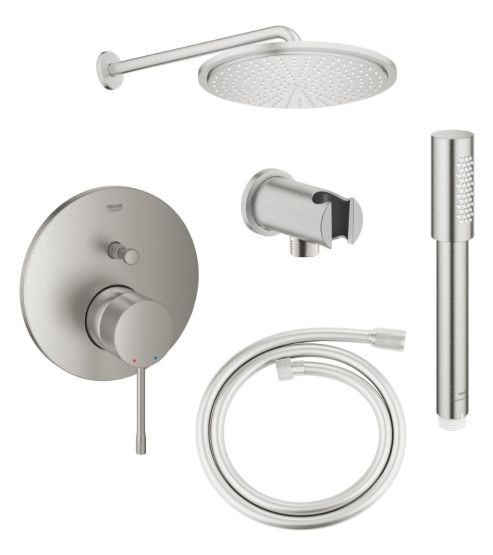 Zestaw Prysznicowy Essence Professional Stal Szczotkowana PGC-13.2 + Podtynk Za 1PLN Grohe