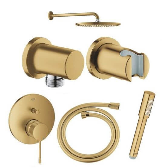 Zestaw Prysznicowy Essence Professional Brushed Cool Sunrise PGC-6.6 + Podtynk Za 1PLN Grohe