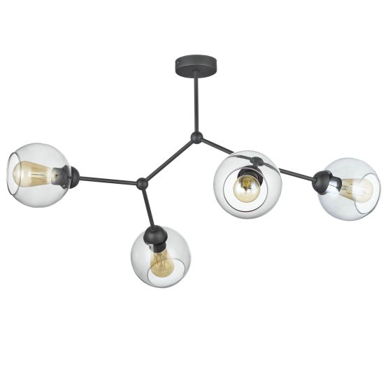 FAIRY LAMPA SUFITOWA 4 PĹ CZARNA