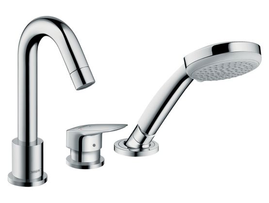 3-Otworowa Jednouchwytowa Bateria Na Brzeg Wanny Logis Chrom 71310000 Hansgrohe