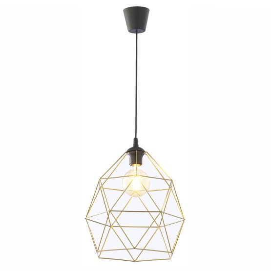 GALAXY BLACK / GOLD LAMPA wisząca 1  XL