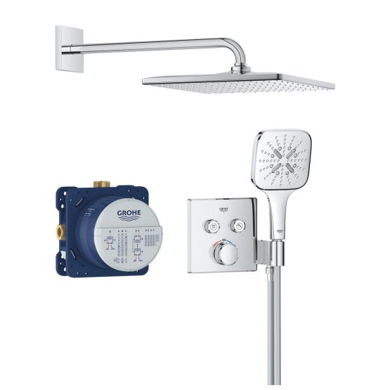 Zestaw Prysznicowy Grohtherm SmartControl Podtynkowy z Deszczownicą Rainshower Mono 310 Cube Grohe