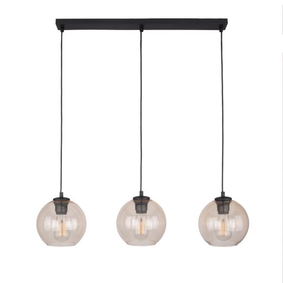 CUBUS BURSZTYN LAMPA wisząca 3  LISTWA