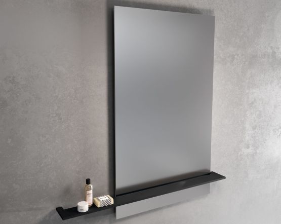 Półka Asymetryczna Na Lustro 12,5x110 Czarny R90AKFMS110-H Novellini