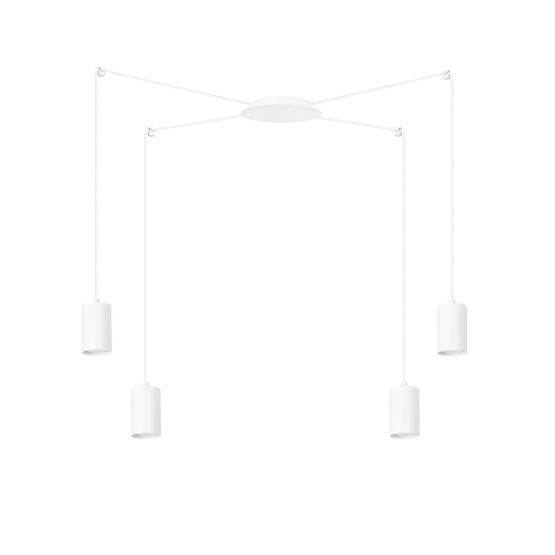 Lampa wisząca TRAKER nowoczesna biała GU10 10W LED