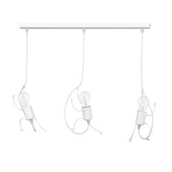 Lampa wisząca BOBI nowoczesna biała E27 15W LED