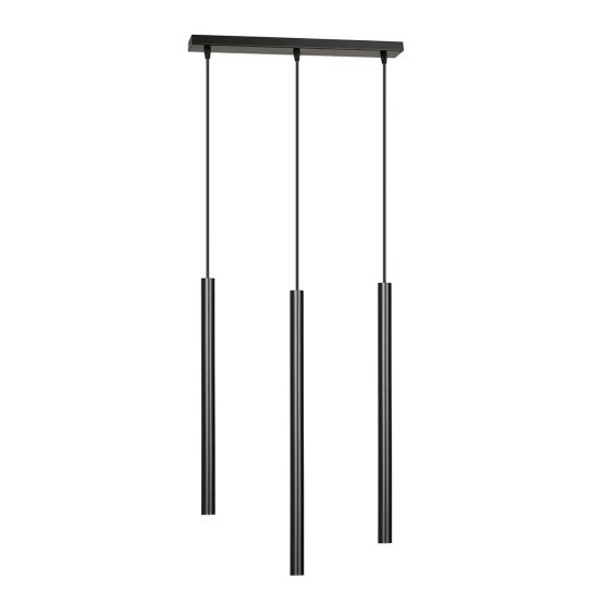Lampa wisząca SELTER 3 nowoczesna czarna G9 8W LED