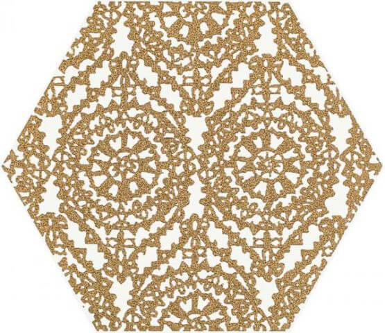 Dekor Shiny Lines A Gold Mat 19,8x17,1 Paradyż My Way