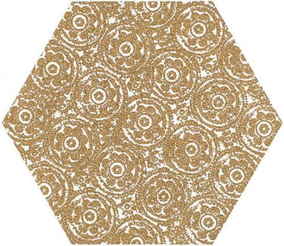 Dekor Shiny Lines F Gold Mat 19,8x17,1 Paradyż My Way