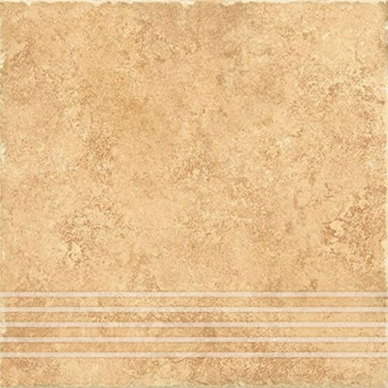 Stopnica Prasowana Naturalna Riva 02 Krem 33x33 Ceramika Gres