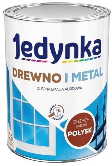 Farba Drewno I Metal Orzech Średni 0,9L Jedynka-Tikkurila
