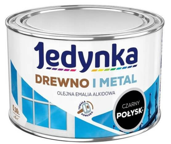 Farba Drewno I Metal Czarny 0,36L Jedynka-Tikkurila