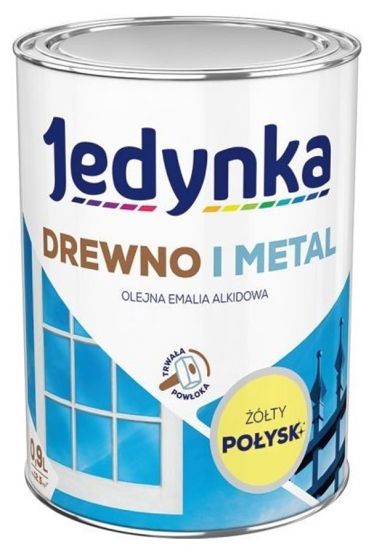 Farba Drewno I Metal Żółty 0,9L Jedynka-Tikkurila