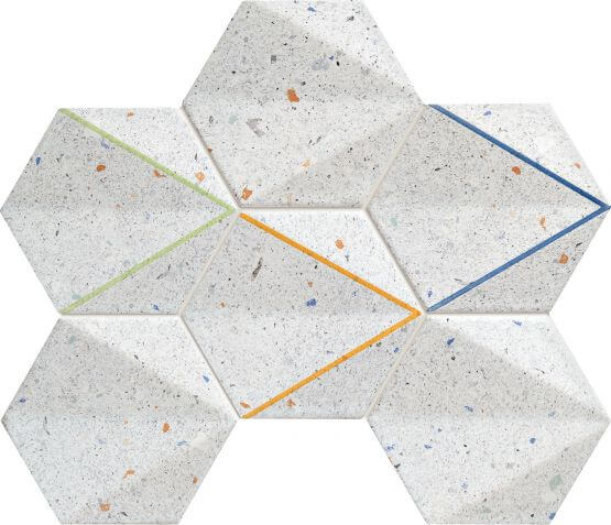 Mozaika ścienna Dots Grey 29,8x22,1 Tubądzin