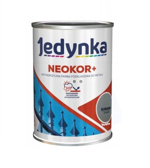 Farba Podkładowa Antykorozyjna Neokor Plus Aluminiowy 10L Jedynka