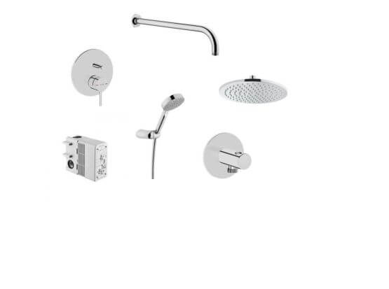 5904063482474 Zestaw Prysznicowy Podtynkowy Origin Chrom Vitra
