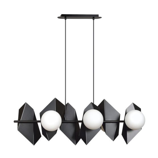 Lampa wisząca ROSSI nowoczesna czarna E14 10W LED