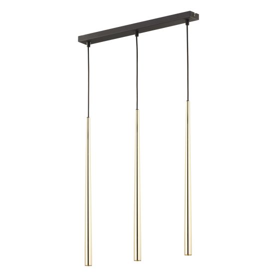 PIANO GOLD LAMPA wisząca 3 PĹ LISTWA