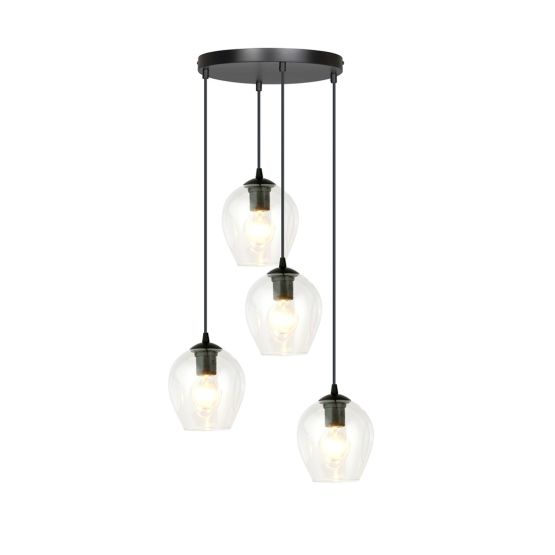 Lampa wisząca ISTAR nowoczesna czarna E27 15W LED