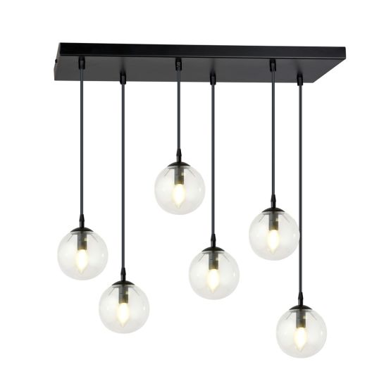Lampa wisząca COSMO nowoczesna czarna E14 10W LED