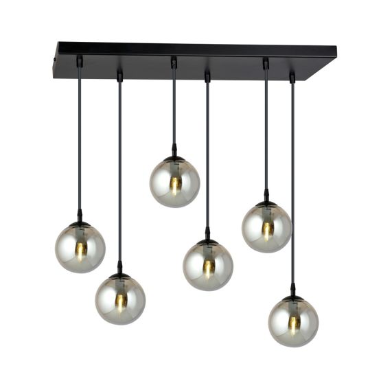Lampa wisząca COSMO nowoczesna czarna E14 10W LED