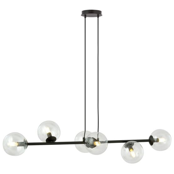 Lampa wisząca ROSSI nowoczesna czarna E14 10W LED