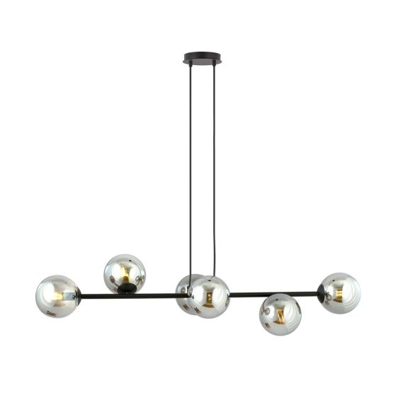 Lampa wisząca ROSSI nowoczesna czarna E14 10W LED