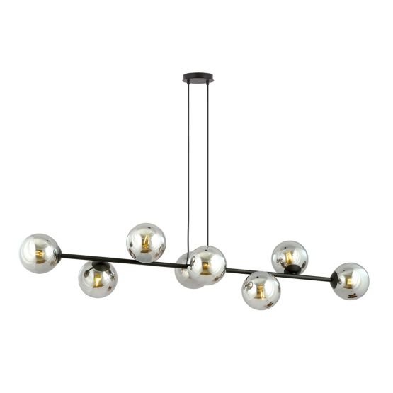 Lampa wisząca ROSSI nowoczesna czarna E14 10W LED