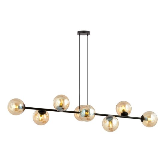 Lampa wisząca ROSSI nowoczesna czarna E14 10W LED