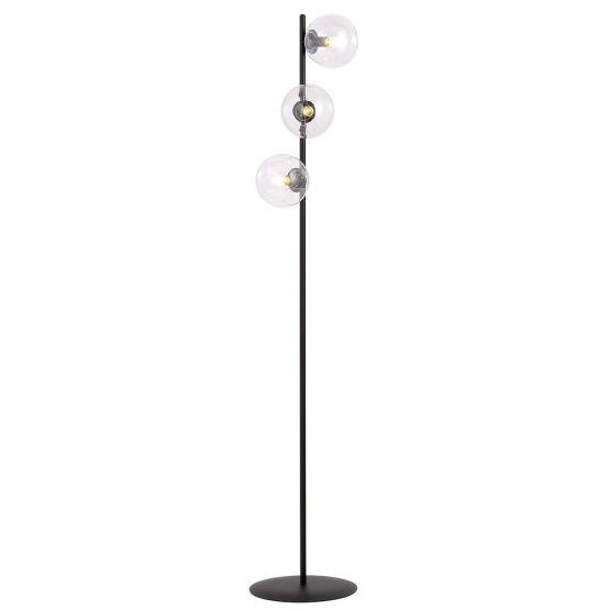 Lampa podłogowa ROSSI nowoczesna czarna E14 10W LED