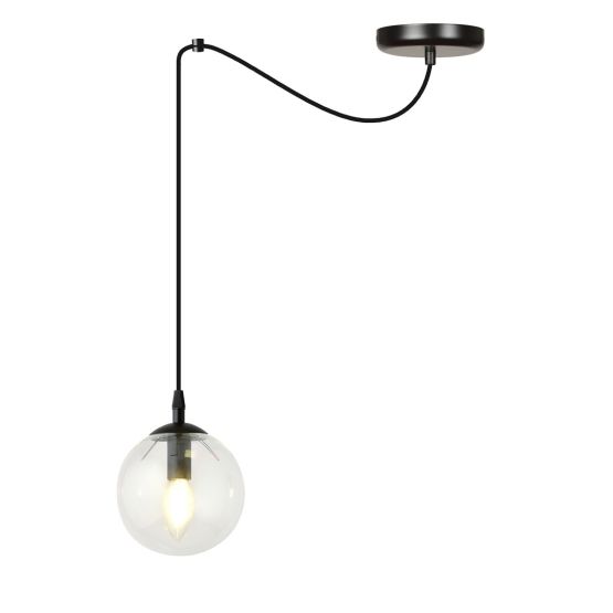 Lampa wisząca GIGI nowoczesna czarna E14 10W LED
