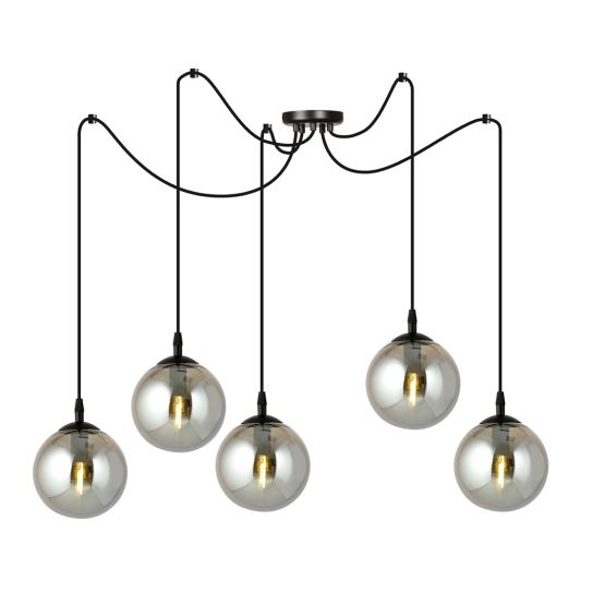 Lampa wisząca GIGI nowoczesna czarna E14 10W LED