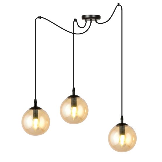 Lampa wisząca GIGI nowoczesna czarna E14 10W LED