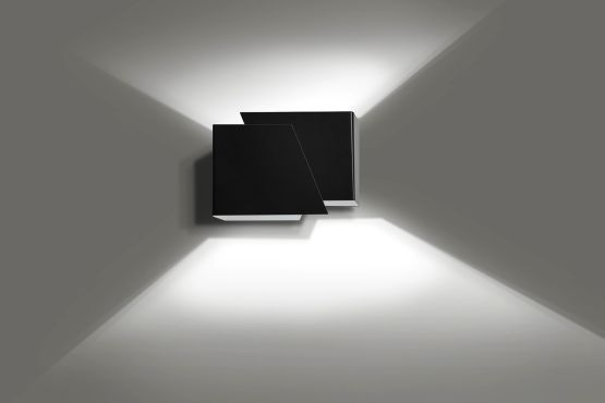 Kinkiet FROST nowoczesny czarny G9 8W LED