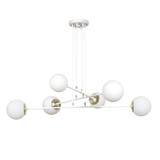 Lampa wisząca OGNIS nowoczesna biała E27 15W LED
