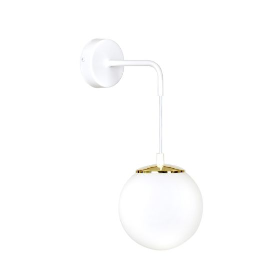 Kinkiet OGNIS glamour biały E27 15W LED