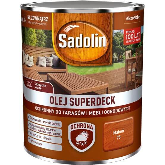 Olej Superdeck Mahoń 0,75L Sadolin