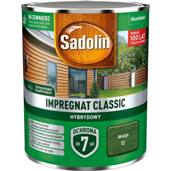 Impregnat Classic Hybrydowy Akacja 0,75L Sadolin