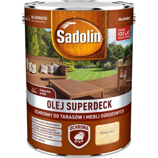 Olej Superdeck Bezbarwny 5L Sadolin